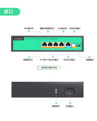 全千兆4端口非网管型96W 802.3bt PoE++交换机