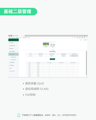 8端口全千兆云管理PoE交换机带2个SFP上行链路