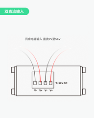 5口DC9-54V输入全千兆PoE交换机，带电压升压功能