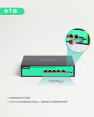 全千兆4端口非网管型96W 802.3bt PoE++交换机
