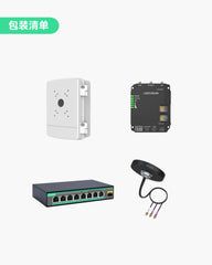 户外8口远程云管理PoE交换机，带4G LTE蜂窝连接和摄像机挂载孔位