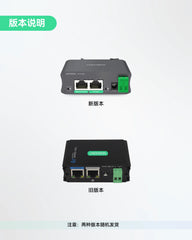 工业级千兆30W PoE分离器，支持切换DC12V/24V输出及无源PoE输出