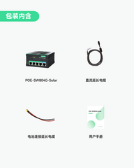 4 端口MPPT太阳能PoE交换机（专为安防摄像头及物联网设备设计）