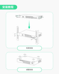 24口全千兆 L3云管理型 BT PoE交换机，PoE总预算720W，4个10G SFP上行链路
