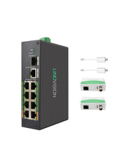 8口PoE+同轴以太网 (EOC) 混合UltraReach ePoE交换机套装