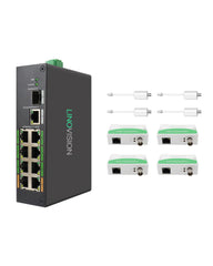 8口PoE+同轴以太网 (EOC) 混合UltraReach ePoE交换机套装