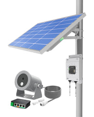 商用太阳能供电4K PoE IP水下摄像机套件