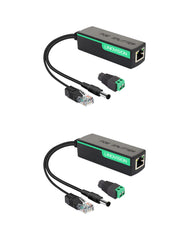30W PoE分离器，支持100Mbps以太网，配备双口DC12V输出