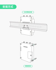 工业级4G LTE Cat4蜂窝路由器，带Wi-Fi功能，双SIM卡槽，DTU网关支持RS485物联网/M2M应用