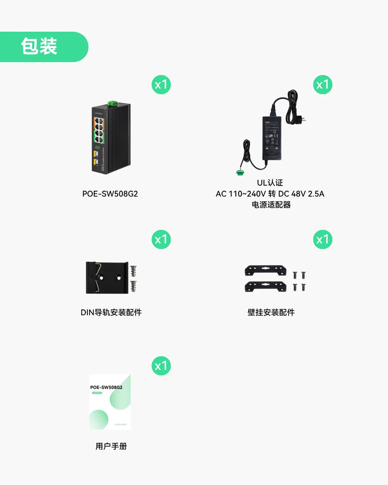 工业级8口全千兆POE++交换机，带4个BT90W POE++端口，DC48~56V冗余输入