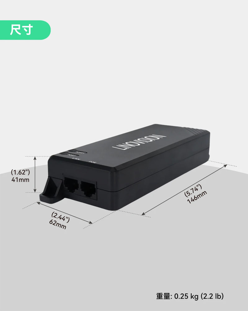 千兆90W非标Passive PoE以太网供电器
