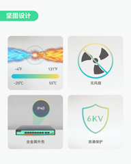8端口全千兆PoE++交换机内置120W电源，带4个BT 90W端口
