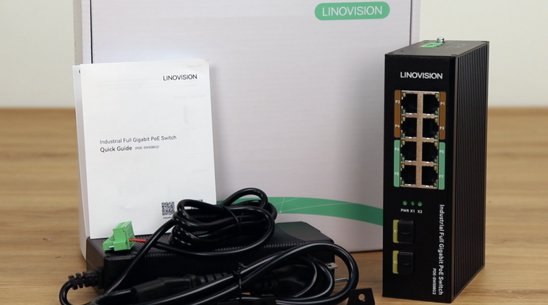 工业级8口全千兆POE++交换机，带4个BT90W POE++端口，DC48~56V冗余输入