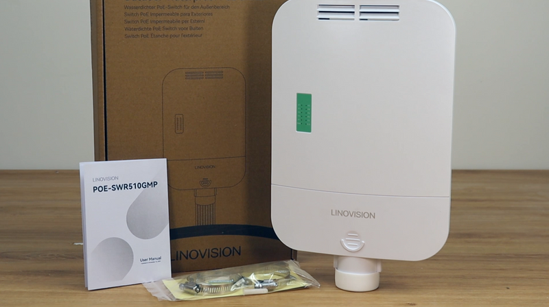 户外型8端口全千兆L2云管理PoE交换机带2个SFP上行链路，总供电预算140W