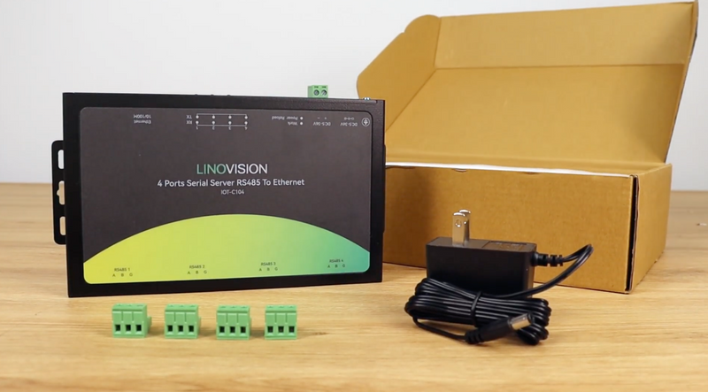 工业级4口RS485转以太网网关，支持Modbus协议和边缘计算
