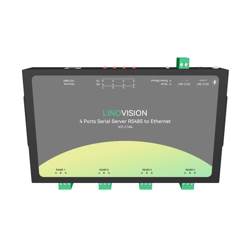 工业级4口RS485转以太网网关，支持Modbus协议和边缘计算