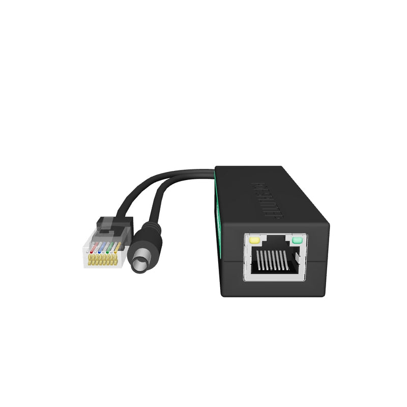 30W PoE分离器，支持100Mbps以太网，配备双口DC12V输出